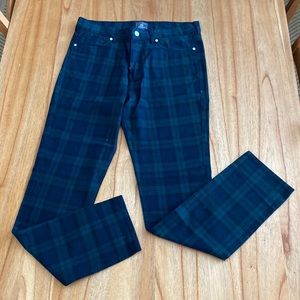 H&M Skinny Fit 30x30 Plaid Lightweight Jeans